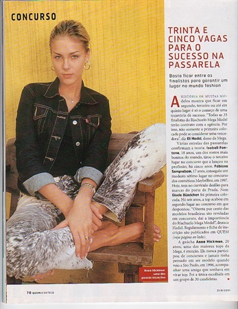 Revista Quem - Anna Hickmann